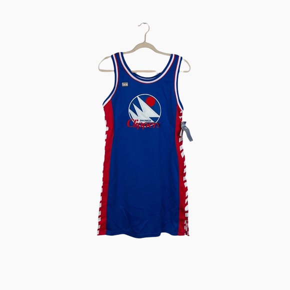 NWT San Diego Clippers NBA Hardwood Classics Jersey Dress Women's Vintage - Picture 1 of 5